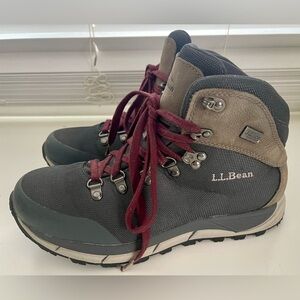 LL Bean Women’s Alpine Hiking Boots Model 507250 Grey Size 7.5